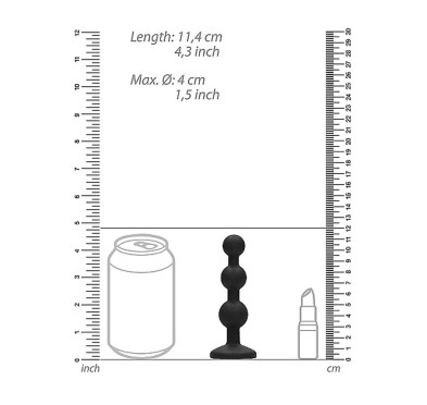 Korek analny zatyczka silikonowa czarna plug 12 cm